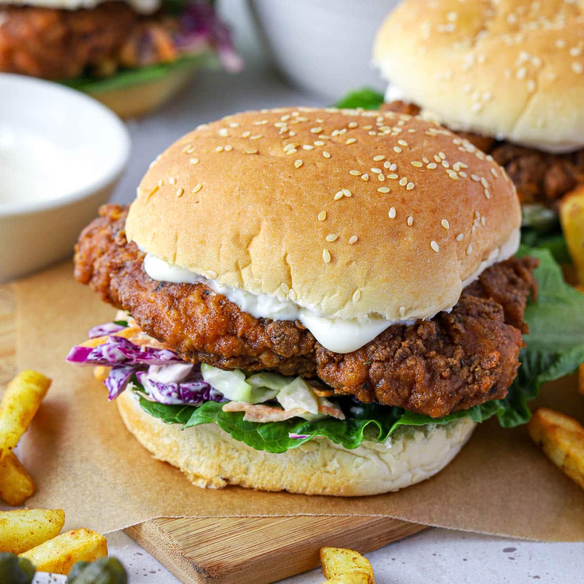 chicken fillet burger