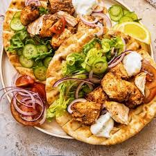 chicken kebab in Pitta